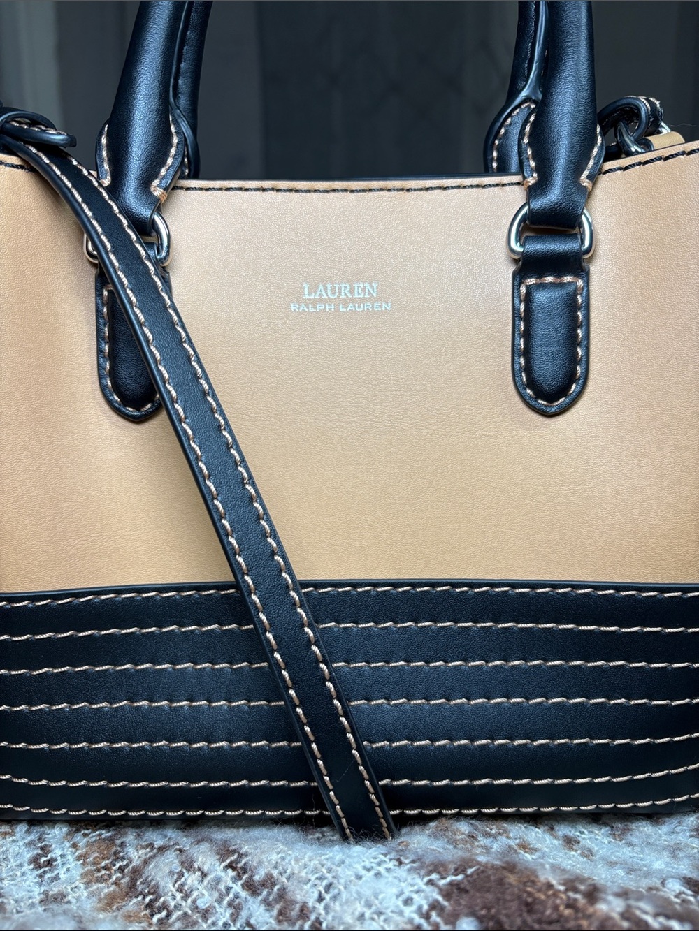 LAUREN Ralph Lauren Leather Small Marcy Satchel 8x10x4.5 SoldOut NWOT Style 6264 - Picture 3 of 16